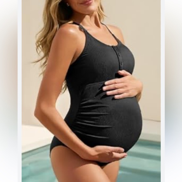 Summer Mae Other - Summer Mae maternity Elegant Black Women's One Piece Swimsuit